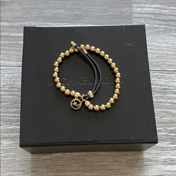 Micheal Kors Gold Bead Bracelet.